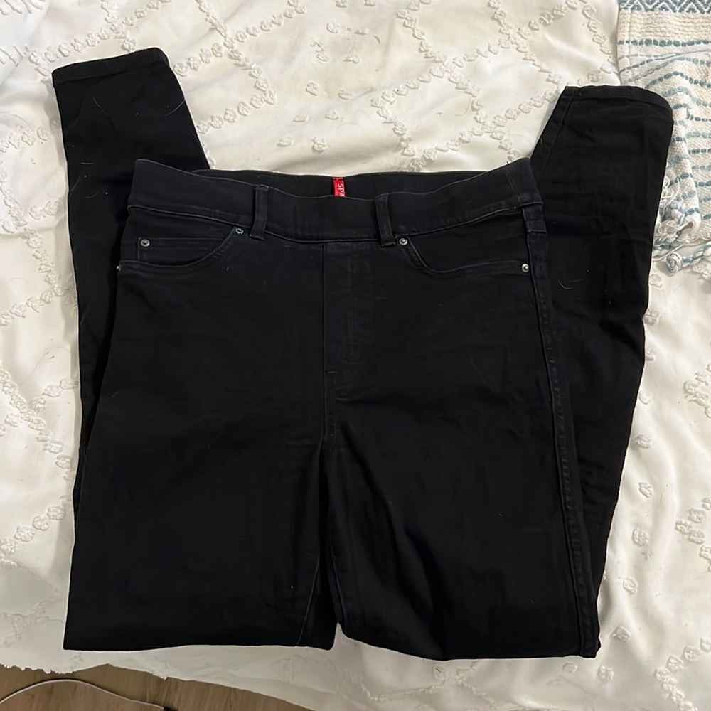SPANX skinny jeans. Black tall medium.